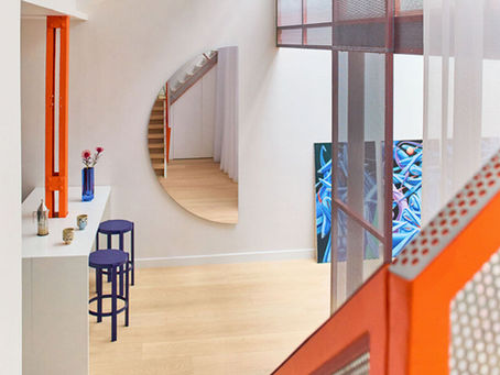 Gambey Paris Apartment: PAF Atelier and BB Architectes Redefine Space with a Perforated Mezzanine