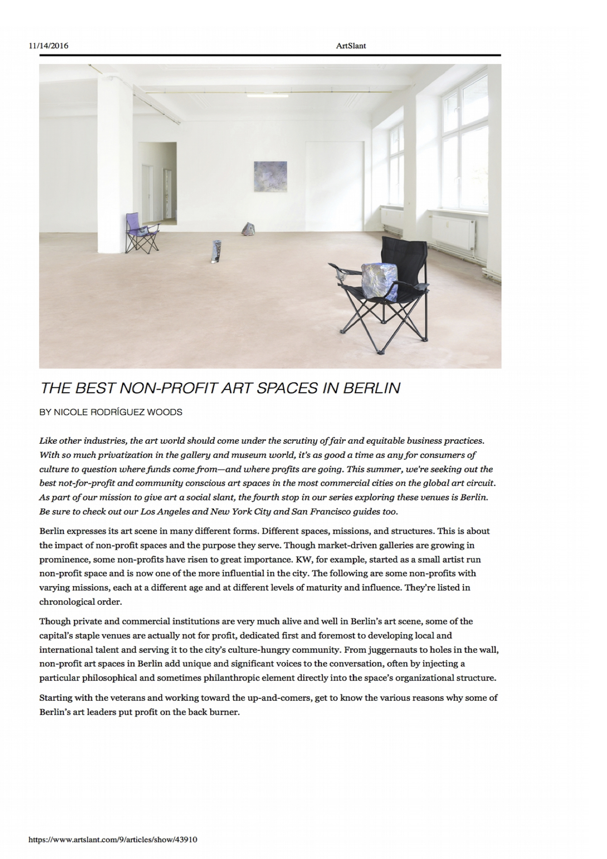 ArtSlant Best Berlin Art Spaces
