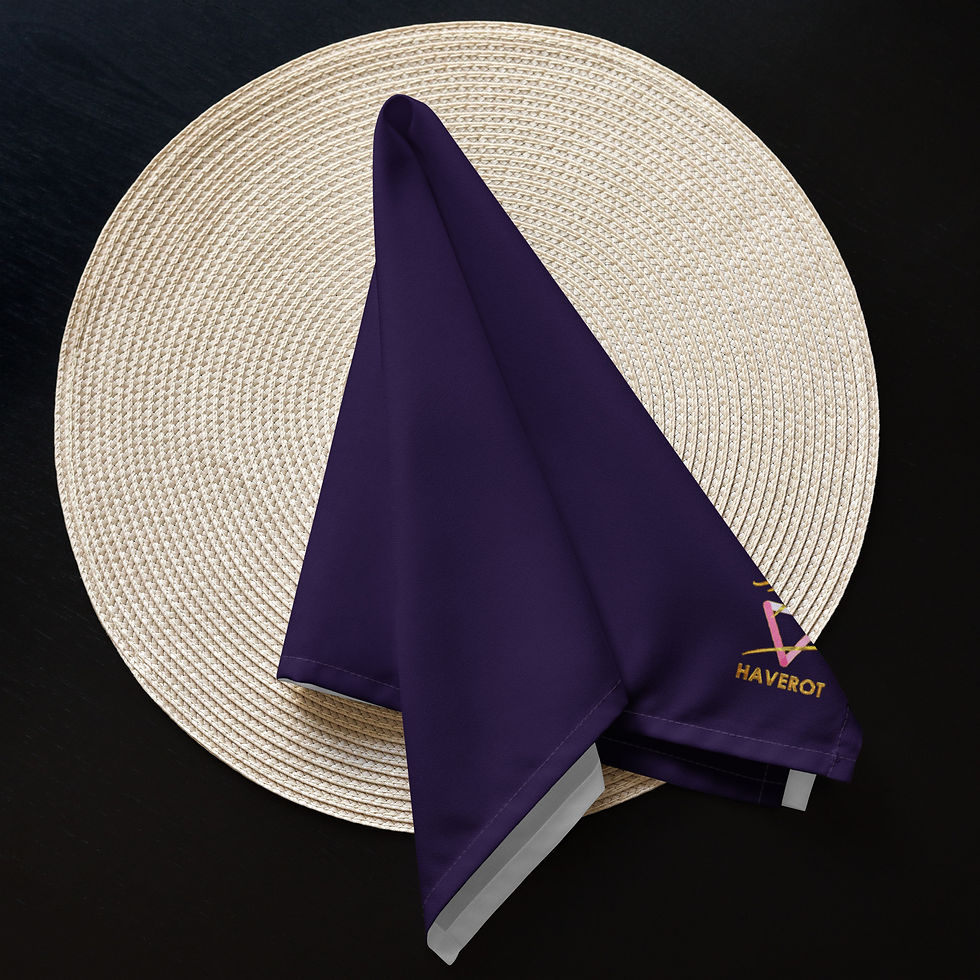 Миниатюра: Cloth napkin set 03 - Haverot Logo