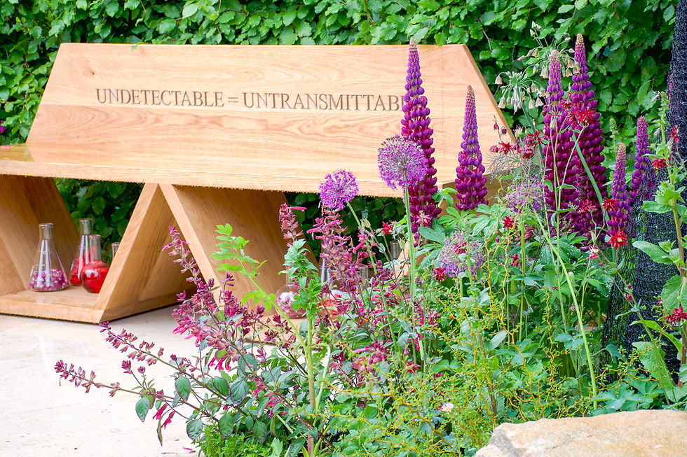 The Tackle HIV Challenging Stigma Garden designed by Manoj Malde at the RHS Chelsea Flower Show 2025