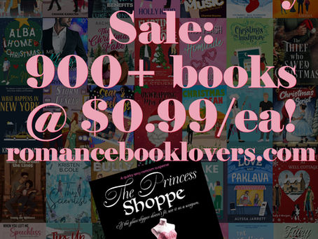 $0.99 x 900 Romance Book Sale