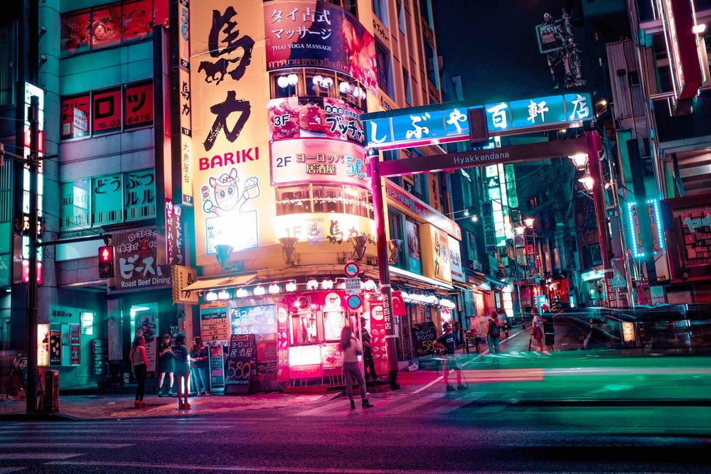 LED screens placed on buildings