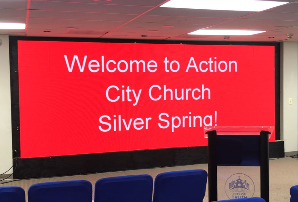 EPIC LED Indoor LED church sign