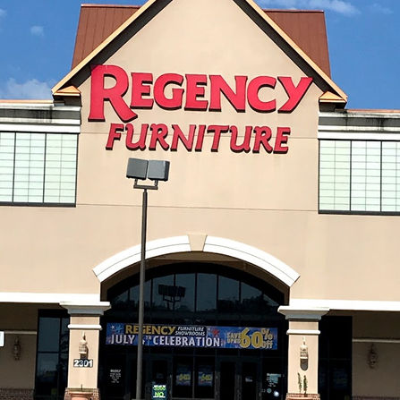 Epic LED business sign Regency Furniture channel letter sign.