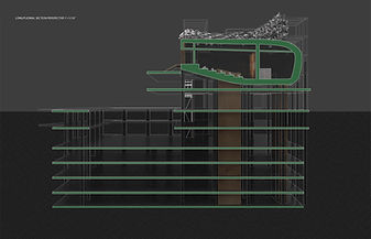 Longitudinal Section Perspective 1'=1/16"