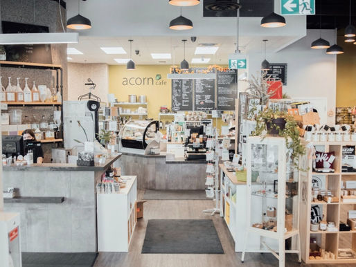 A photo of the inside of a retail store 