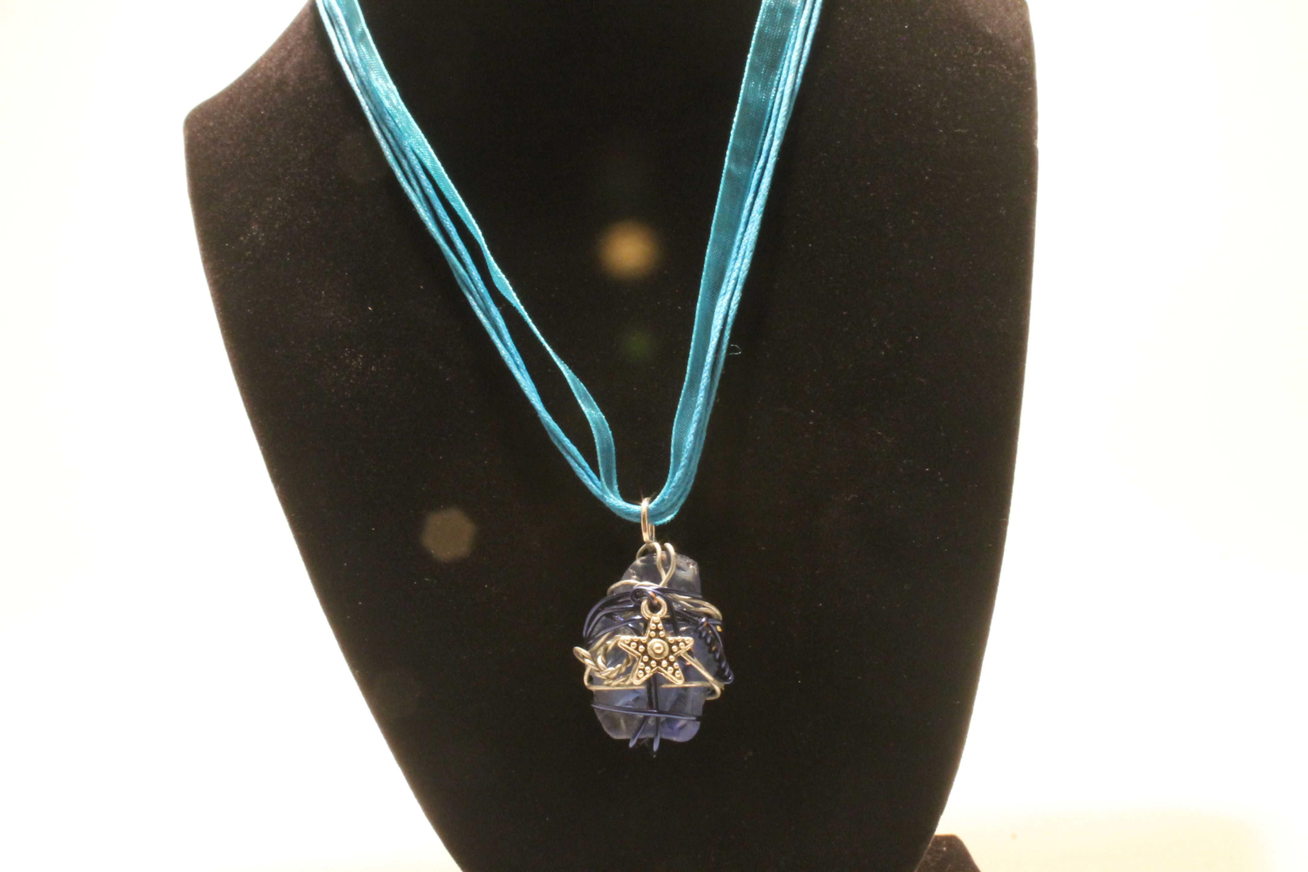 Sea Glass Starfish Necklace