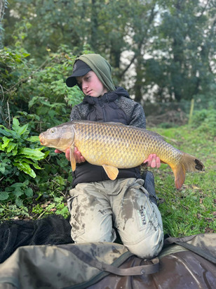 A beautiful common carp captured by Ellis in October 2022