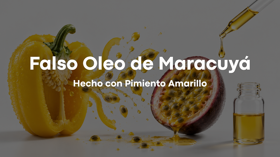 Falso Oleo de Maracuyá Hecho con Pimiento Amarillo