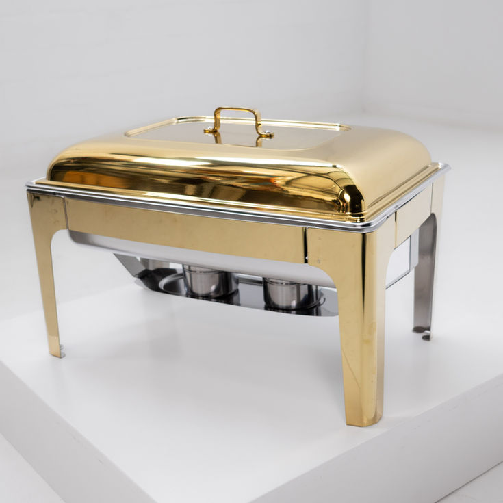 Gold Chafing Dish with Fuel