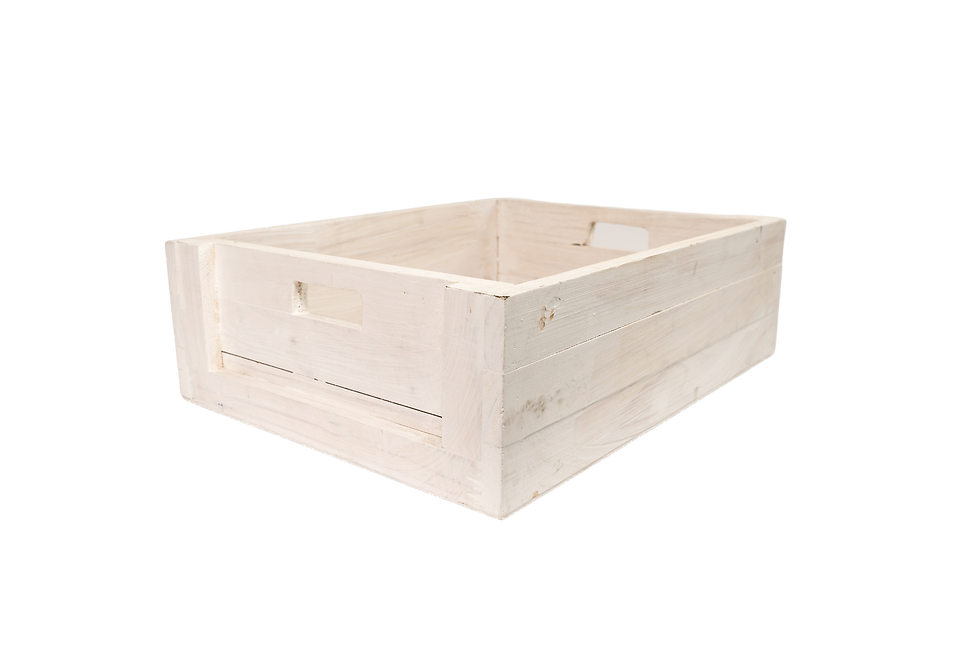 White Wooden Crate Cherri Hire