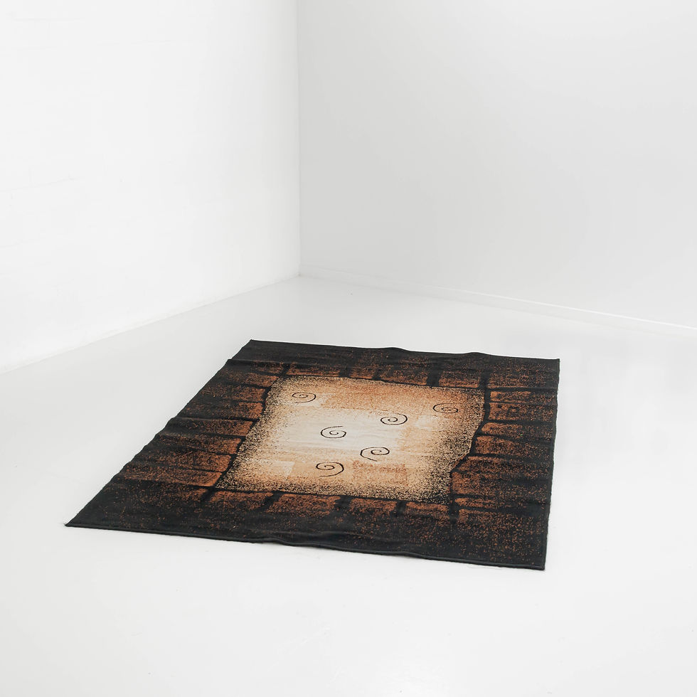 Black And Brown Patterned Carpet