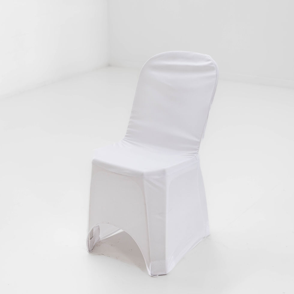 Plastic Chair Cover White