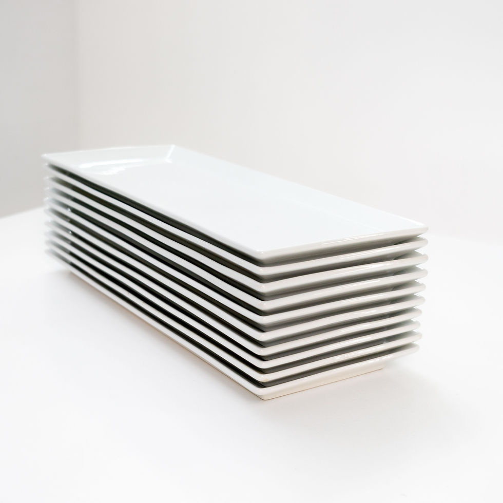 White Rectangular Platter