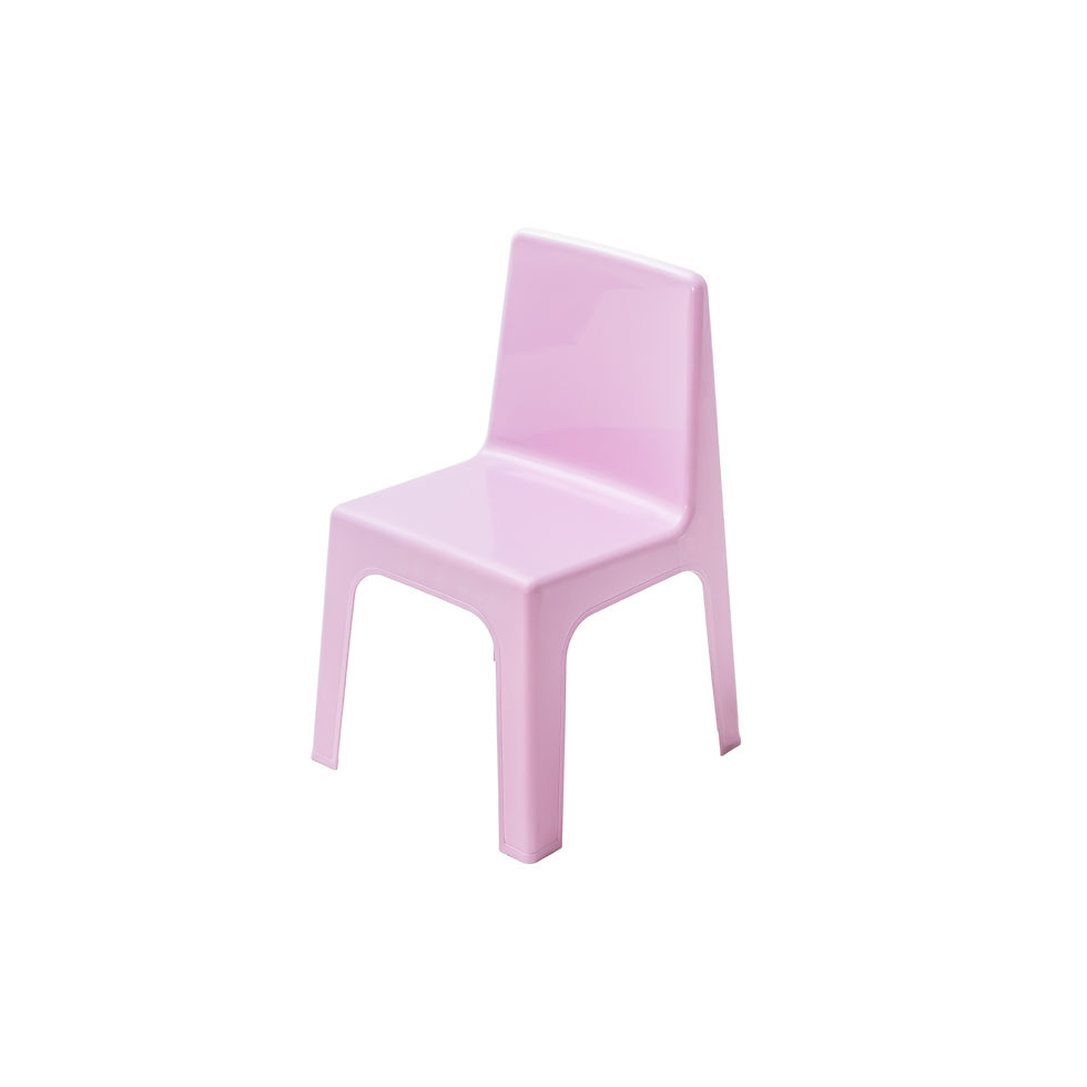 Pink Plastic Kiddies Chair