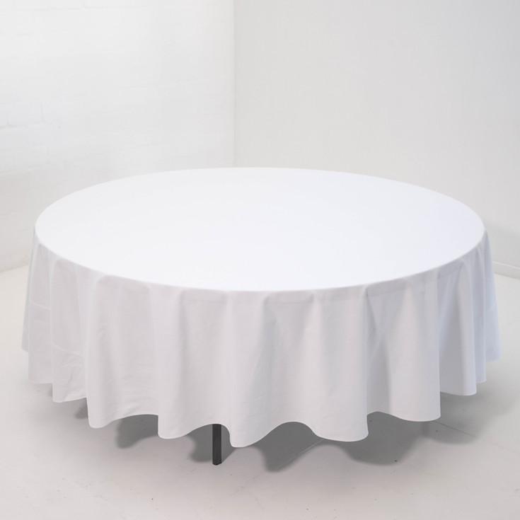 Tablecloth Round 3m White Cherri Hire
