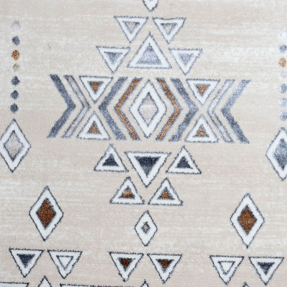Alin Grey Boho Carpet