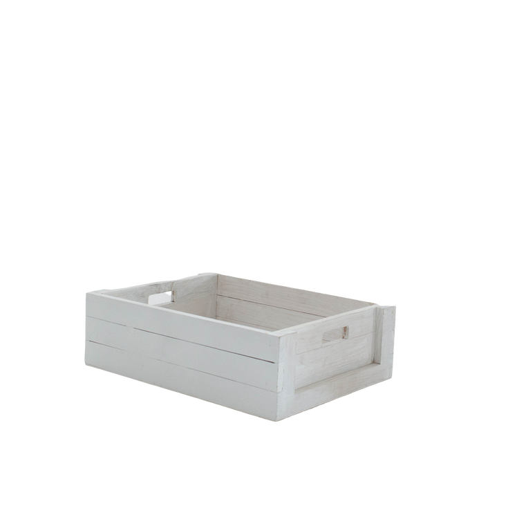 White Wooden Crate