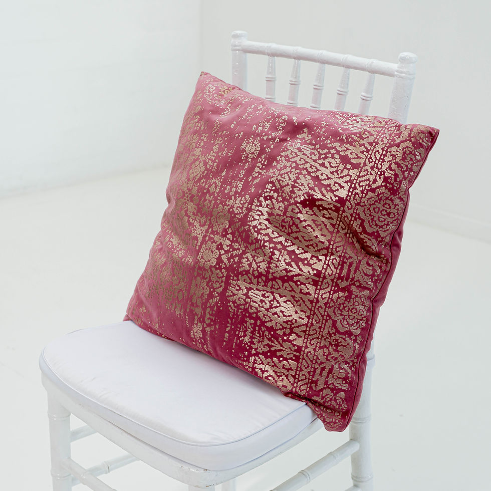 Scatter Cushion Moroccan - Pink & Gold