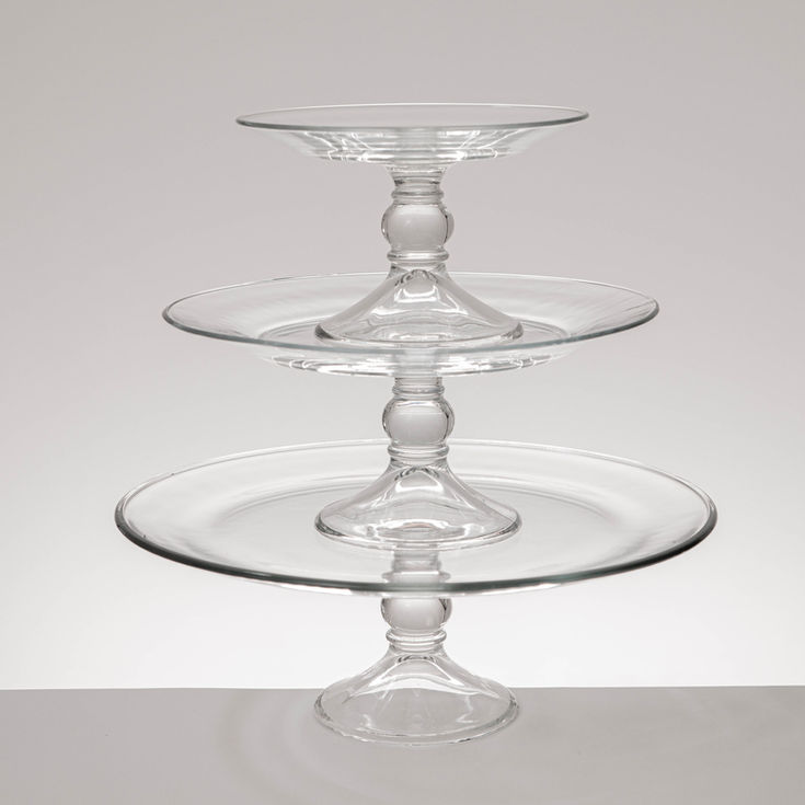 glass cupcake and cake stand