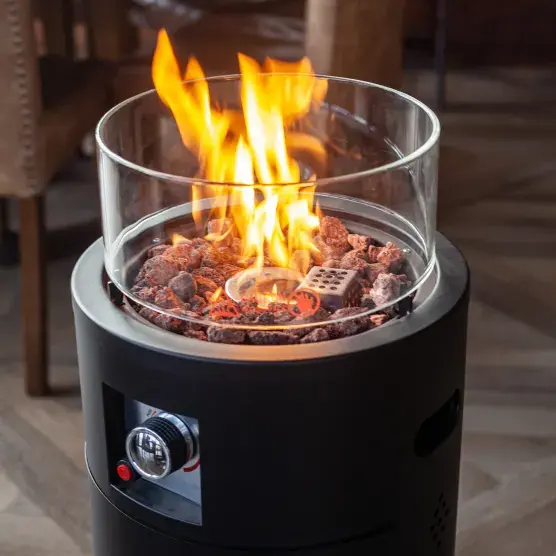 Gas Fire Pit with Lava Stones