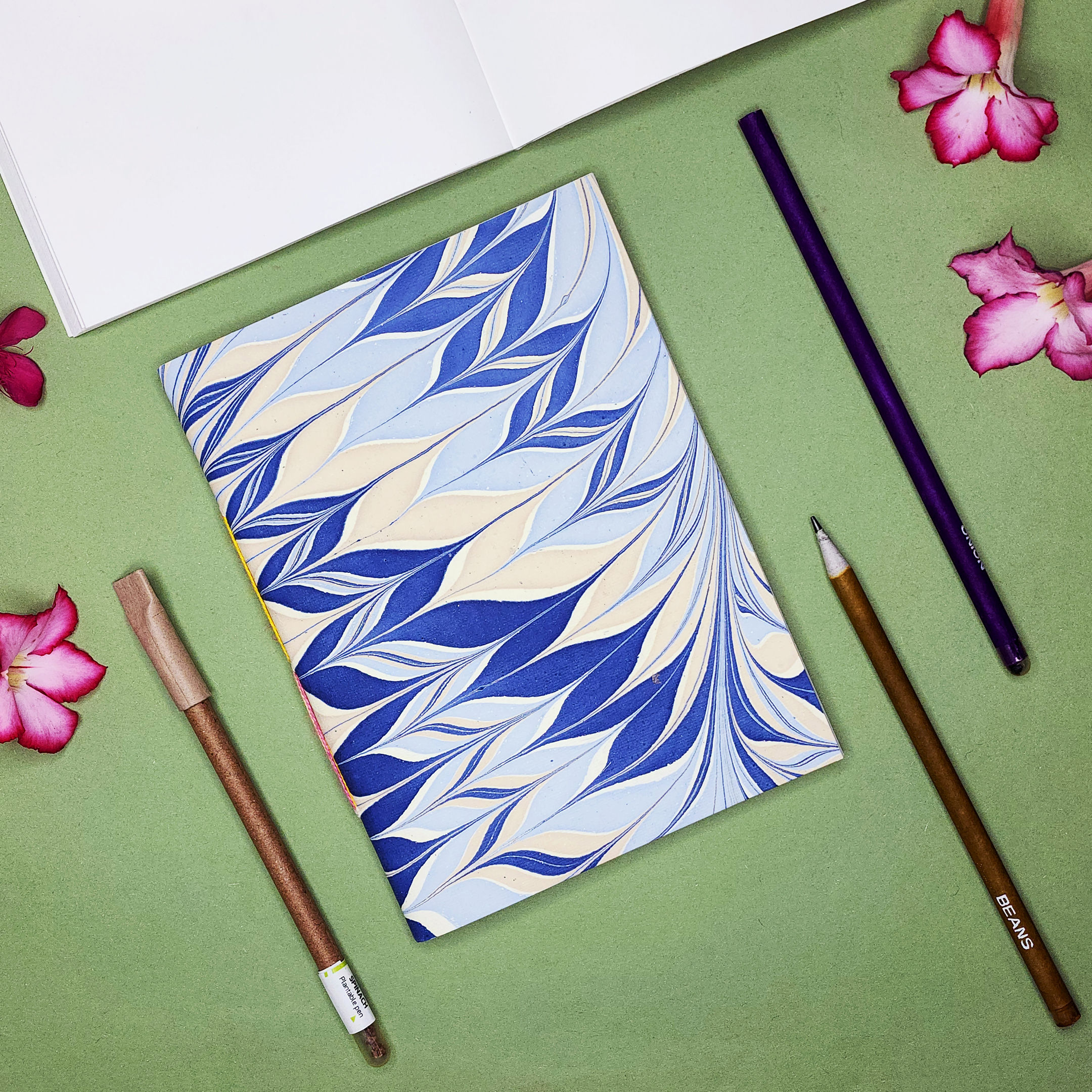 A5 Ebru Softcover Notebook