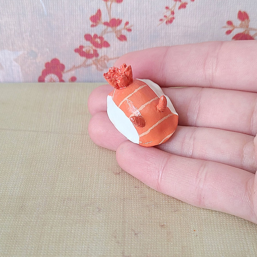 Küçük resim: Salmon Nigiri Sushi Sea Slug Figurine