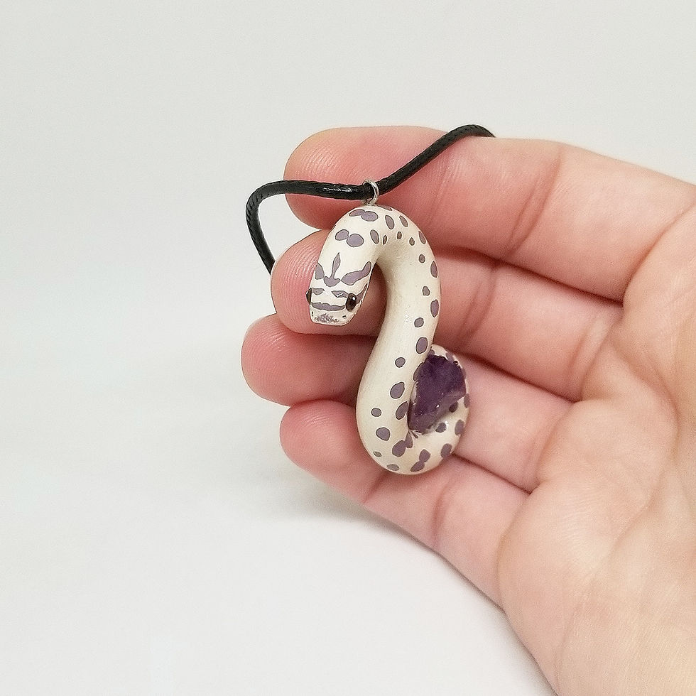 Miniatura: Lavender Hognose Snake Pendant