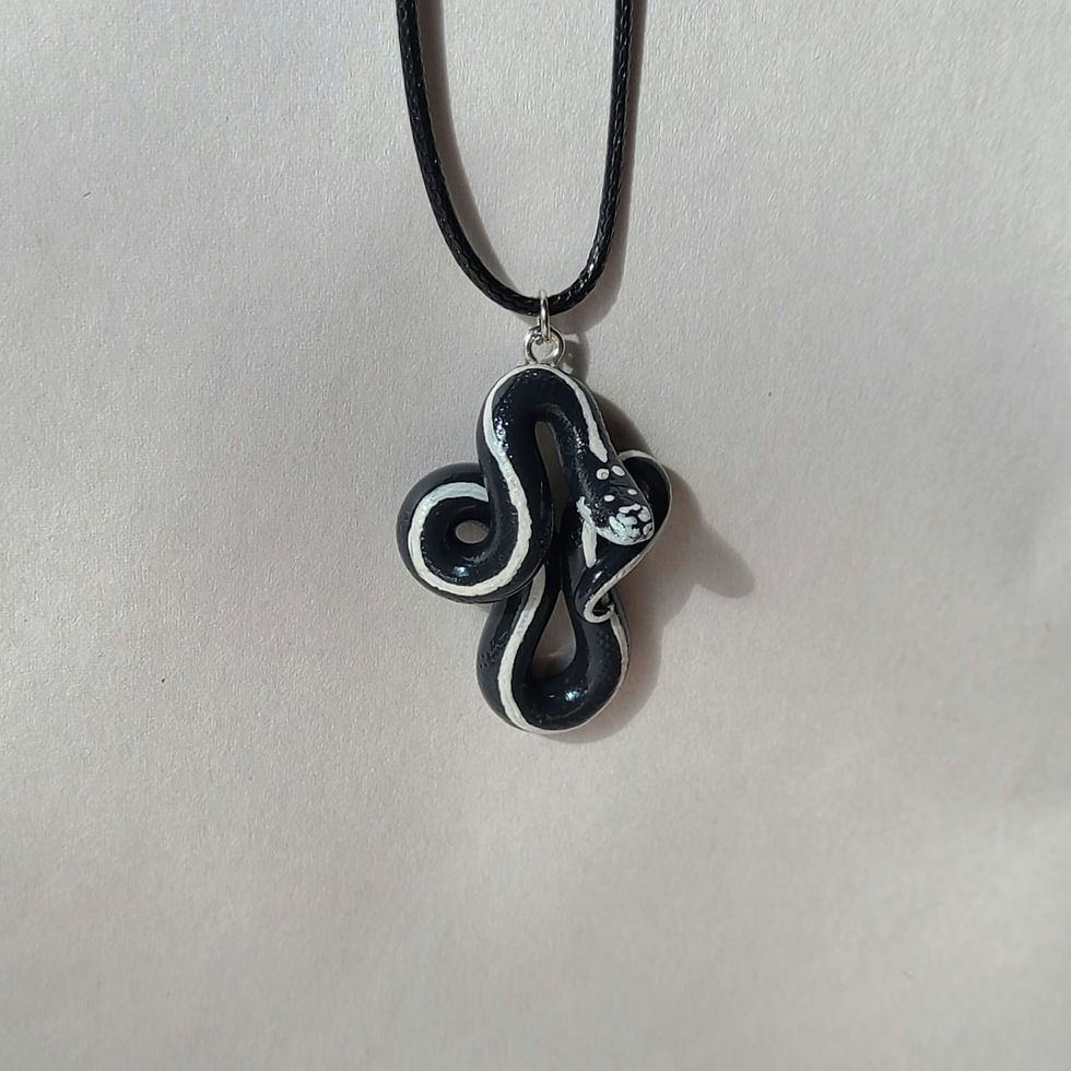 サムネイル： Striped California Kingsnake Necklace 