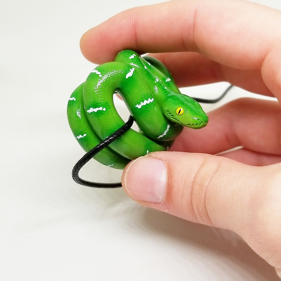 Miniatura: Green Tree Python Pendant