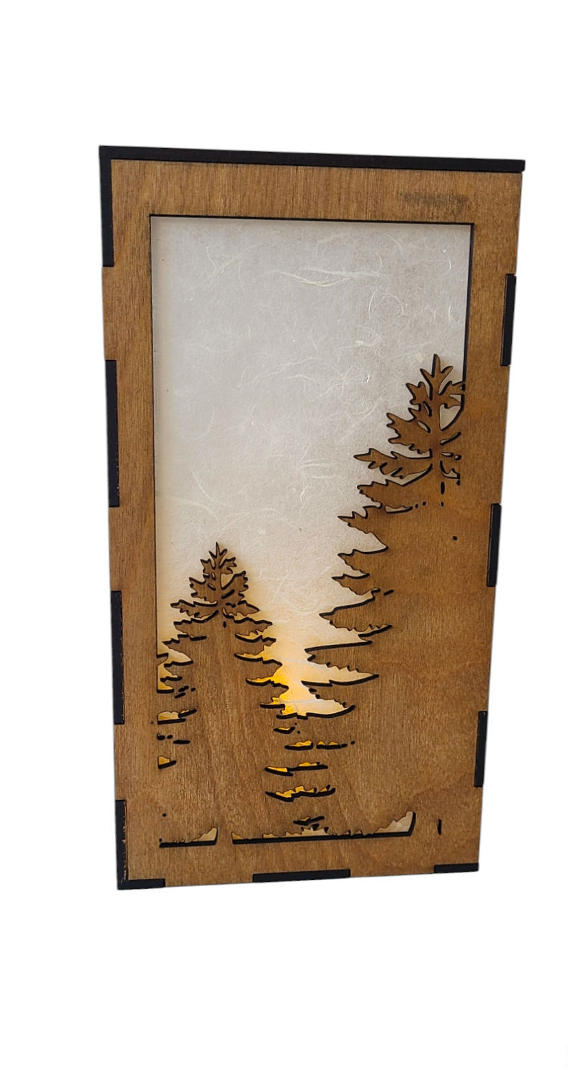Küçük resim: Pine Tree Electric Candle Holder/Lantern