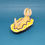 Miniatura: Yellow Cream & Purple Design Slug Figurine
