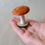 Miniatura: Burnt Orange Mushroom Sculpture