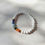 Küçük resim: Chakra & White Lava Stone Bracelet