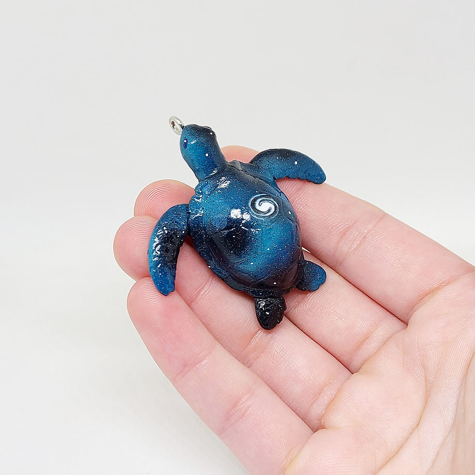 섬네일: Nebula Sea Turtle Pendant