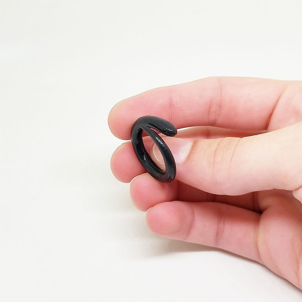 縮圖：Black King Snake Ring