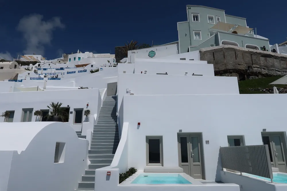 view of the villas at Grace Hotel