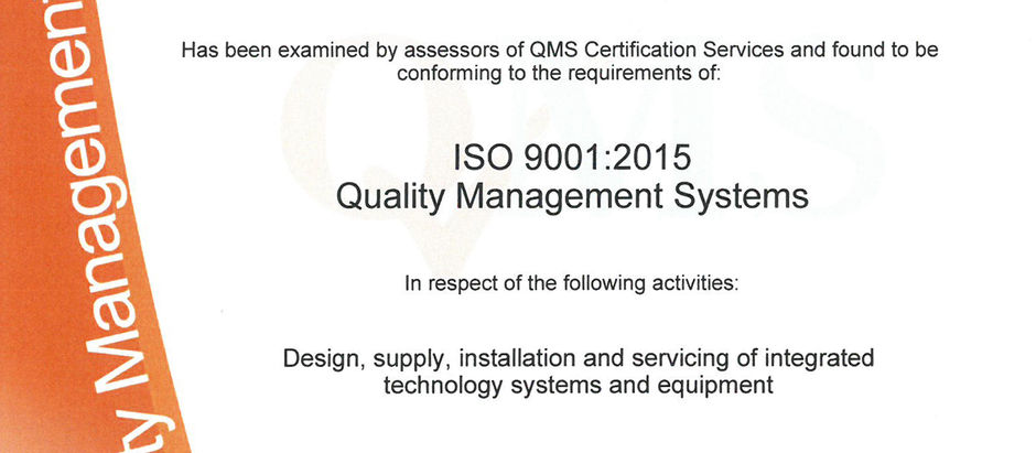 ISO 9001:2015 and OHSAS 18001:2007 certifications
