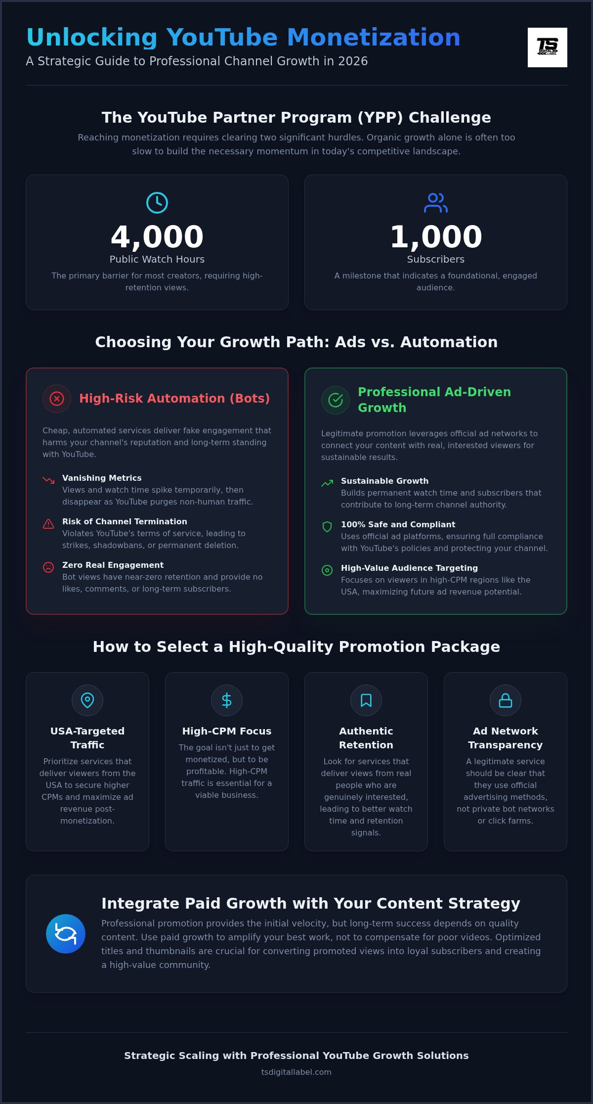 Youtube channel promotion packages
