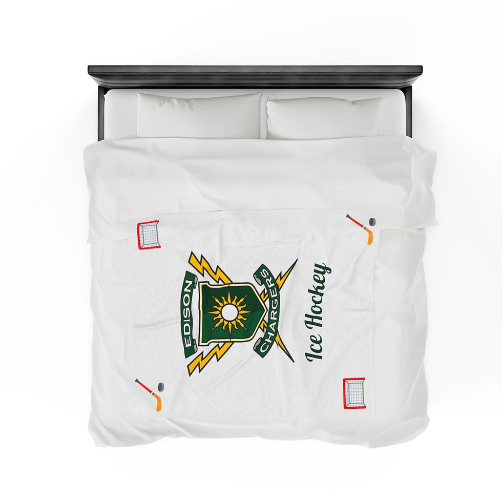 Thumbnail: Edison Ice Hockey Plush Blanket