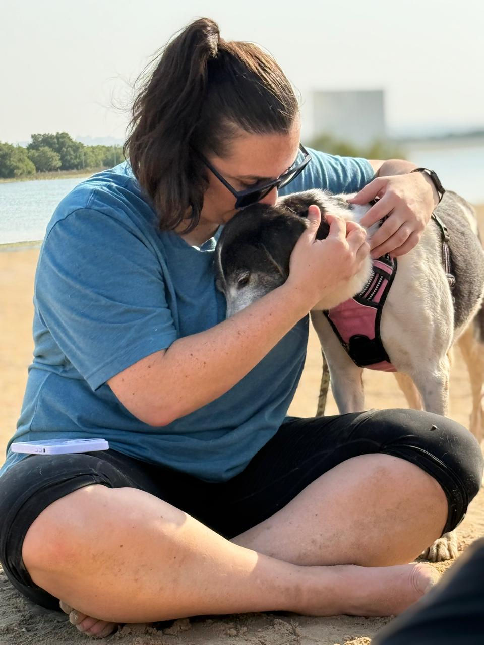 Gentle Flora loves getting cuddles