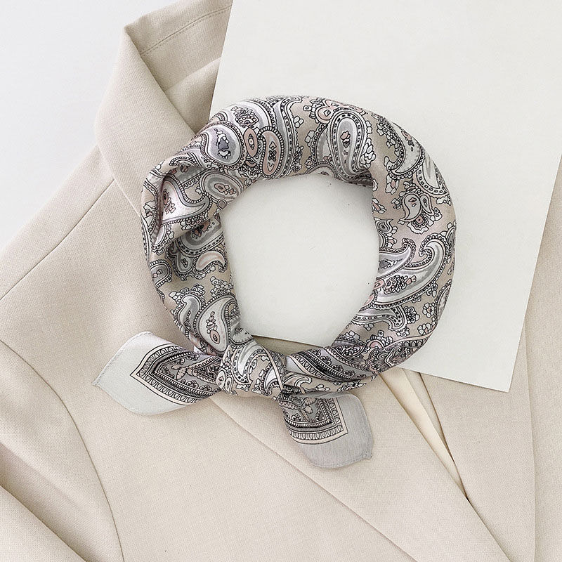 Thumbnail: Floral Silk Neck Scarf
