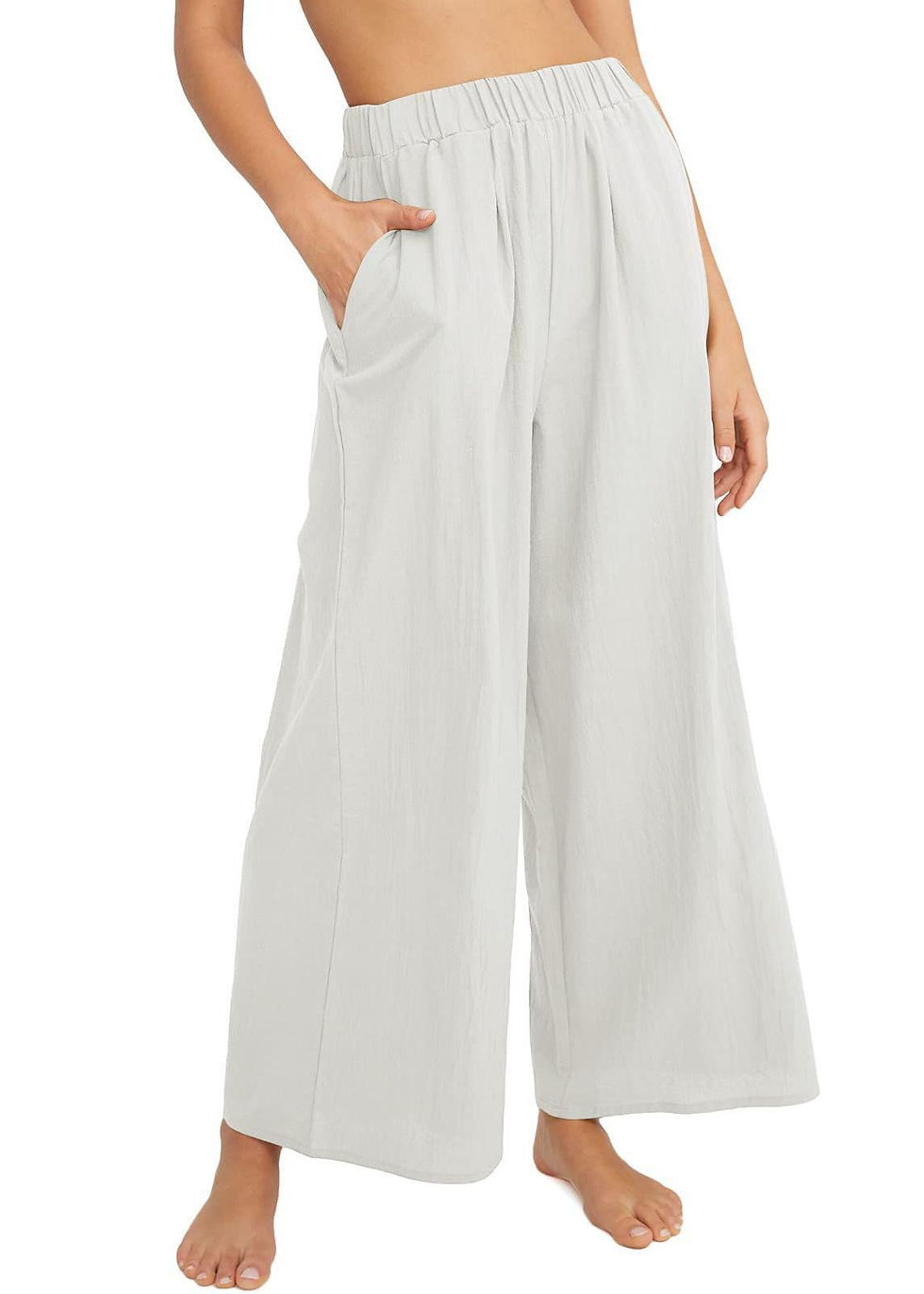 Thumbnail: Relaxed Wide Leg High Waist Pants