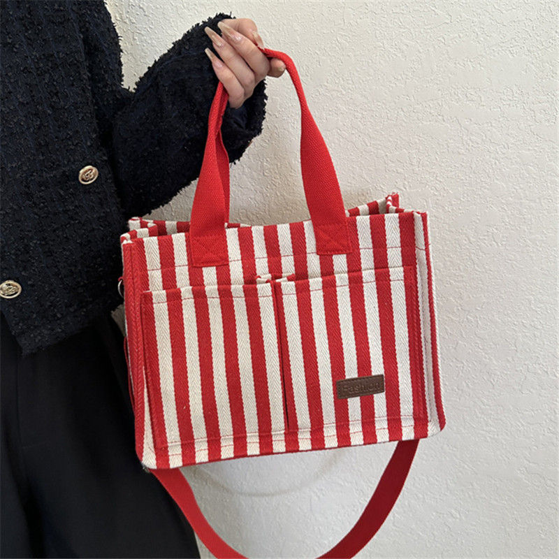Thumbnail: Striped Canvas Travel Tote
