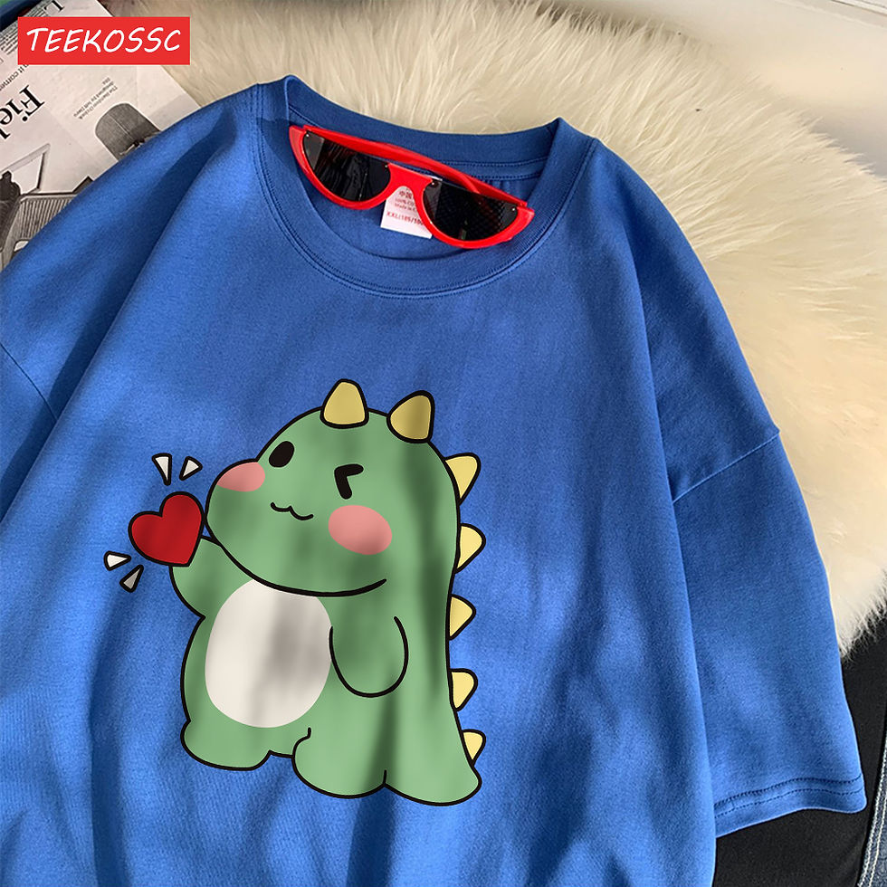 Thumbnail: Cute Dinosaur Graphic T-Shirt