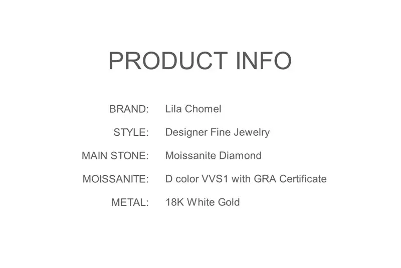 Thumbnail: Moissanite White Gold Stud Earrings