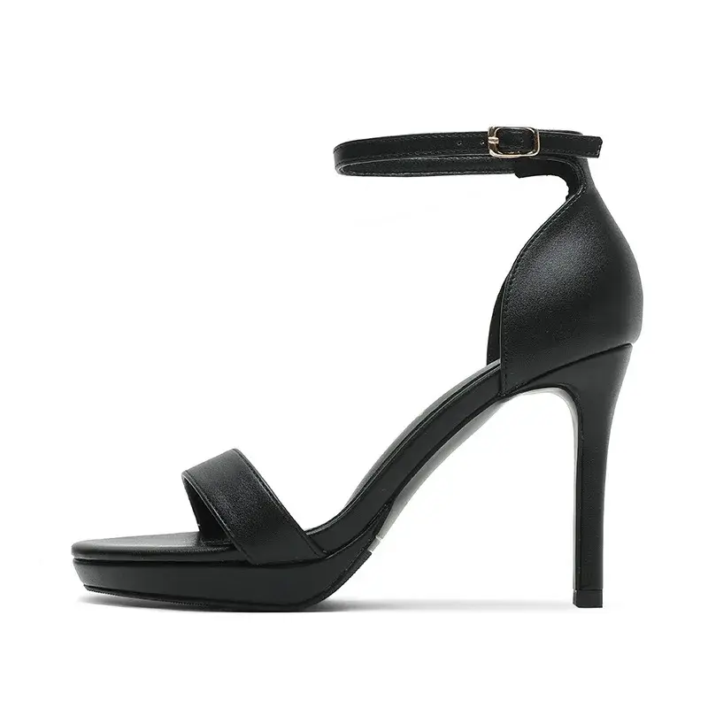 Thumbnail: Platform Stiletto Sandals with Buckle Strap