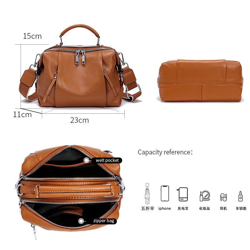 Thumbnail: Genuine Leather Crossbody Bag