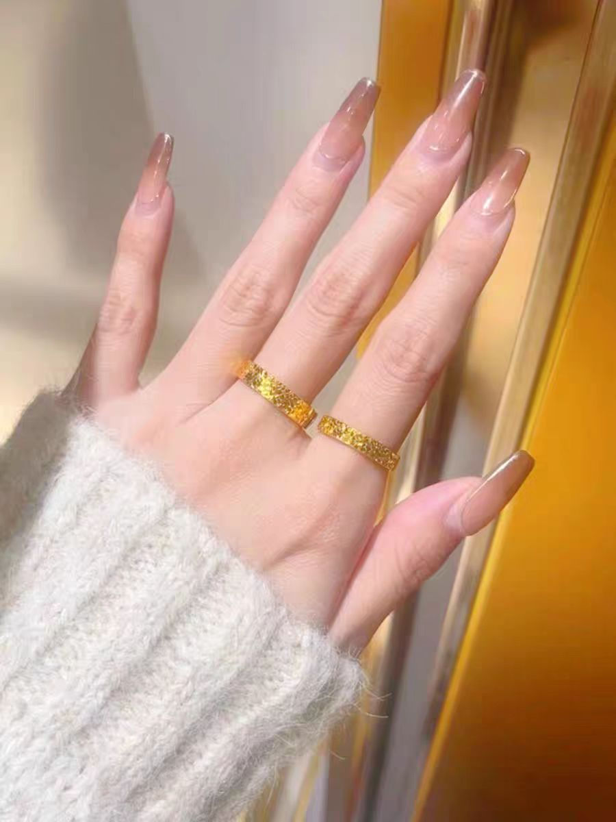 Thumbnail: Textured Gold Statement Bangles