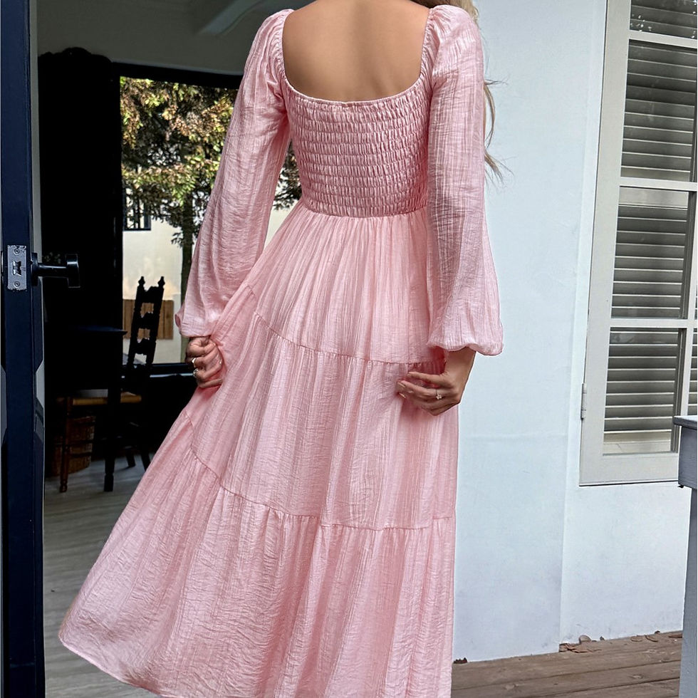Thumbnail: Long Sleeve Minimalist Maxi Dress